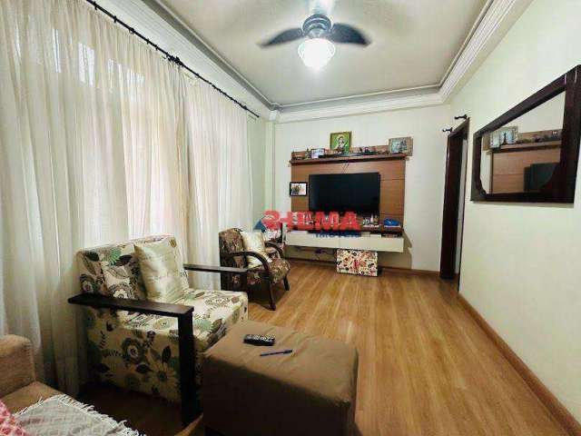 Apartamento com 2 dormitórios à venda, 52 m² por R$ 330.000,00 - Encruzilhada - Santos/SP
