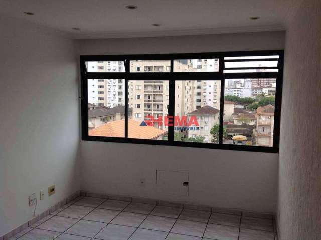 Apartamento com 1 dormitório, 53 m² - venda por R$ 330.000,00 ou aluguel por R$ 2.666,19/mês - Macuco - Santos/SP