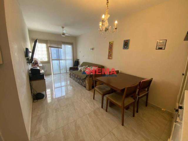 Apartamento com 1 dormitório à venda, 58 m² por R$ 370.000,00 - Vila Matias - Santos/SP