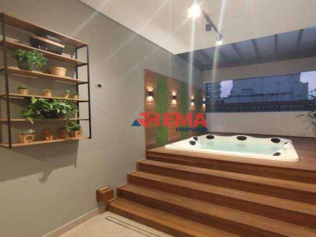 Cobertura com 3 dormitórios à venda, 191 m² por R$ 1.849.000,00 - Pompéia - Santos/SP