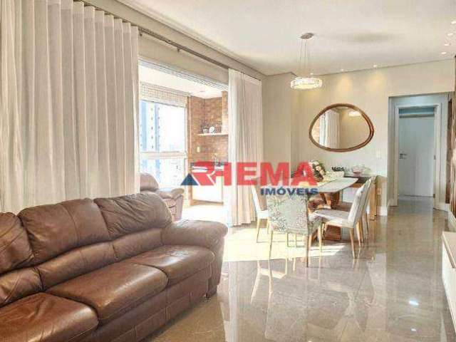 Apartamento com 3 dormitórios à venda, 141 m² por R$ 2.290.000,00 - Embaré - Santos/SP