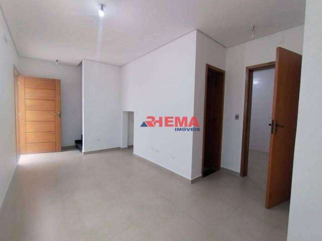 Sobrado com 2 dormitórios à venda, 78 m² por R$ 740.000,00 - Aparecida - Santos/SP