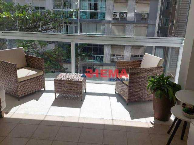 Apartamento com 2 dormitórios à venda, 91 m² por R$ 589.000,00 - Gonzaga - Santos/SP