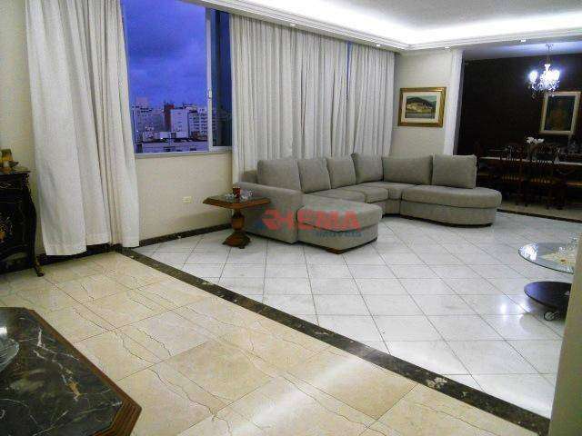 Apartamento com 4 dormitórios à venda, 280 m² - Gonzaga - Santos/SP