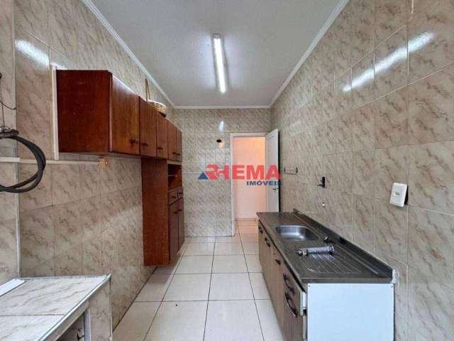 Apartamento com 1 dormitório para alugar, 60 m² por R$ 3.000,01/mês - José Menino - Santos/SP