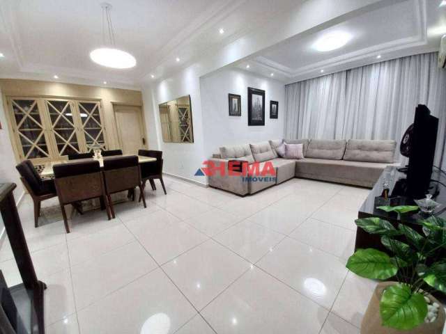 Apartamento com 3 dormitórios à venda, 132 m² por R$ 770.000,00 - Pompéia - Santos/SP