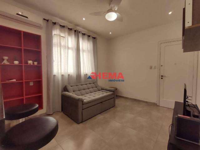 Apartamento com 1 dormitório à venda, 55 m² por R$ 340.000,00 - Boqueirão - Santos/SP