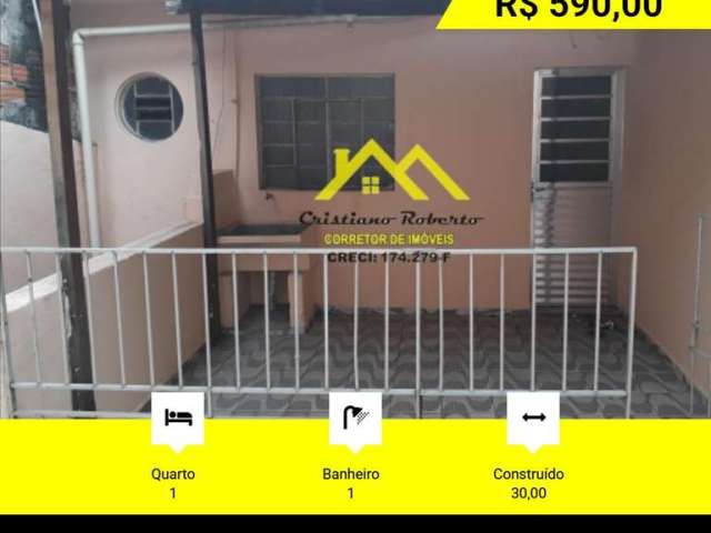 Casa para Locação em Guarulhos, Jardim São Domingos, 1 dormitório, 1 banheiro