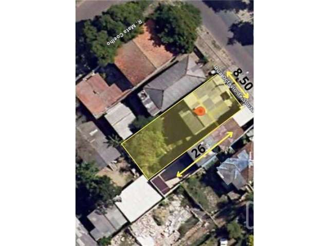 Terreno à venda na Rua Octávio de Souza, 632, Teresópolis, Porto Alegre, 221 m2 por R$ 190.000