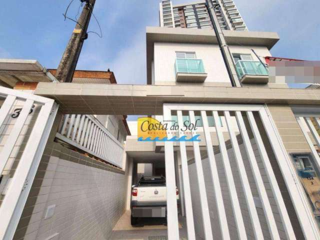 Casa com 3 dormitórios à venda, 134 m² por R$ 890.000,00 - Aparecida - Santos/SP