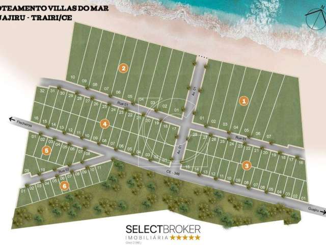 Loteamento Villas do Mar, 390,00m², Guajiru, Trairi/CE,