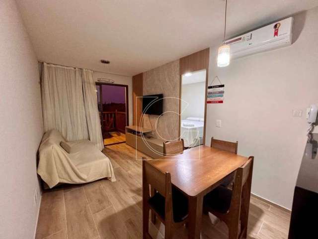 Apartamento com  vista para mar em andar alto 1 dormitório à venda, 39 m² por R$ 495.000 - Cambuco - Caucaia/CE