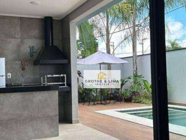 Casa Térrea com Área Gourmet e piscina!  Com 3 suítes!  para alugar, 150 m² por R$ 6.910/mês - Condomínio Terras do Vale - Caçapava/SP