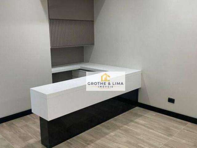 Linda Sala Comercial com mobília! Com 2 banheiros e acessibilidade para cadeirantes! para alugar, 68 m² - Parque Senhor do Bonfim - Taubaté/SP