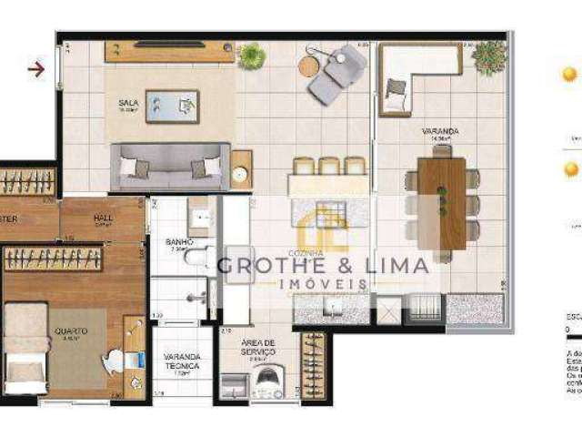 Apartamento à venda, 83 m² por R$ 1.050.000,00 - Vila Adyana - São José dos Campos/SP