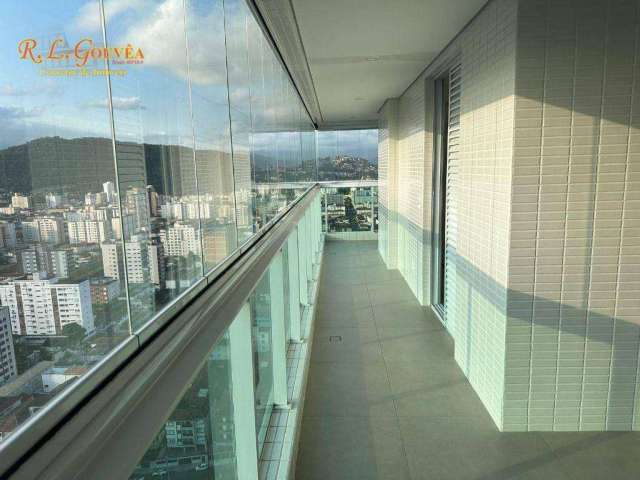 Apartamento com 2 dormitórios à venda, 107 m² por R$ 1.600.000,00 - Pompéia - Santos/SP