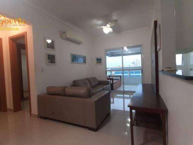 Apartamento com 1 dormitório para alugar, 65 m² por R$ 3.800/mês - José Menino - Santos/SP