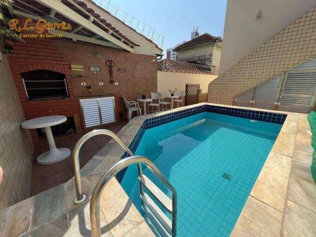 Casa com 3 dormitórios à venda, 173 m² por R$ 1.200.000 - Campo Grande - Santos/SP