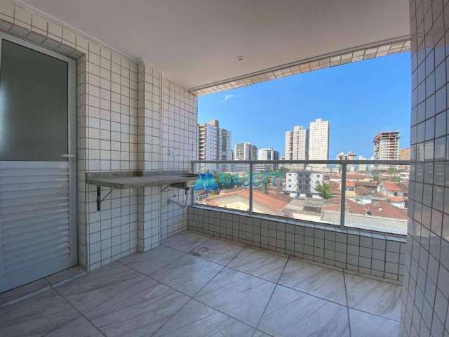 Apartamento com 2 dormitórios à venda, 62 m² por R$ 380.000,00 - Vila Guilhermina - Praia Grande/SP