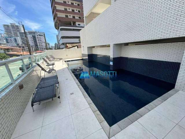 Apartamento com 2 dormitórios à venda, 57 m² por R$ 420.000,00 - Vila Guilhermina - Praia Grande/SP