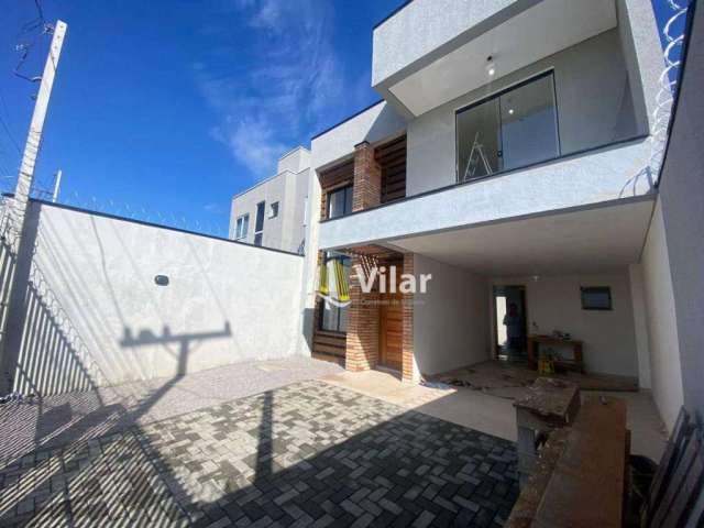 Sobrado com 3 dormitórios à venda, 127 m² por R$ 750.000,00 - Planta Vila Bordignon - Pinhais/PR