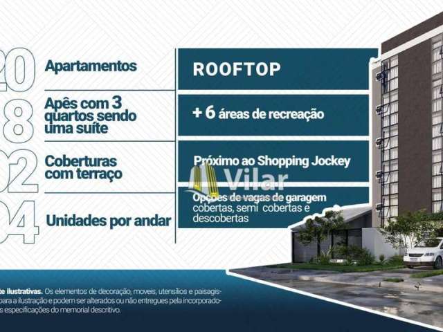 Apartamento com 3 dormitórios à venda, 77 m² por R$ 489.000 - Centro - Pinhais/PR