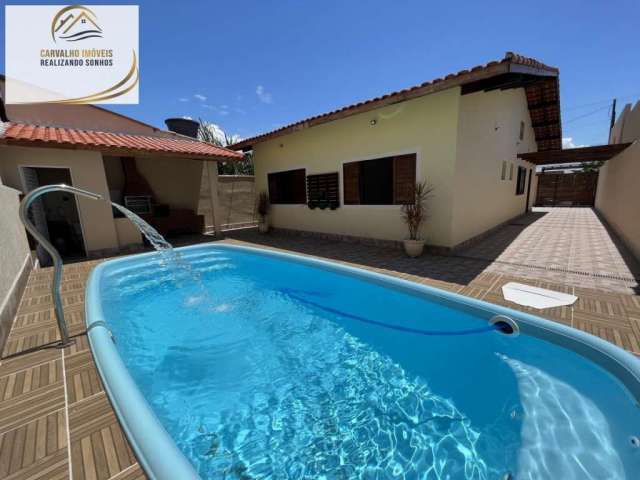 Casa com piscina e churrasqueira 03 dormitórios lado praia para venda em itanhaém!!