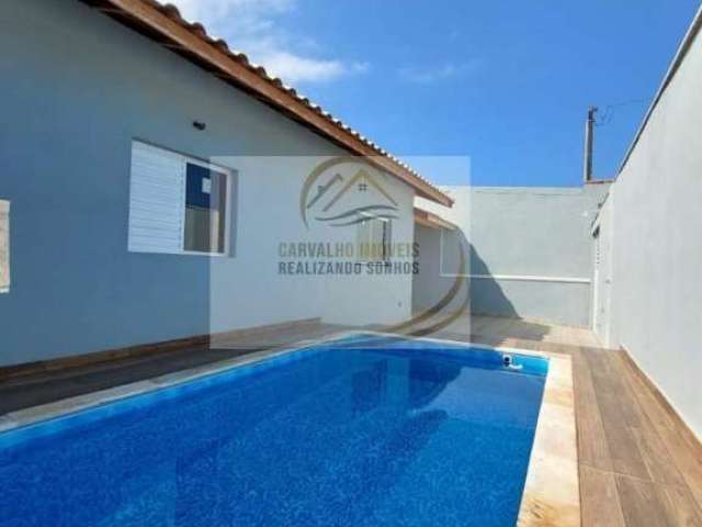 Casa nova com piscina e churrasqueira para venda em itanhaém!