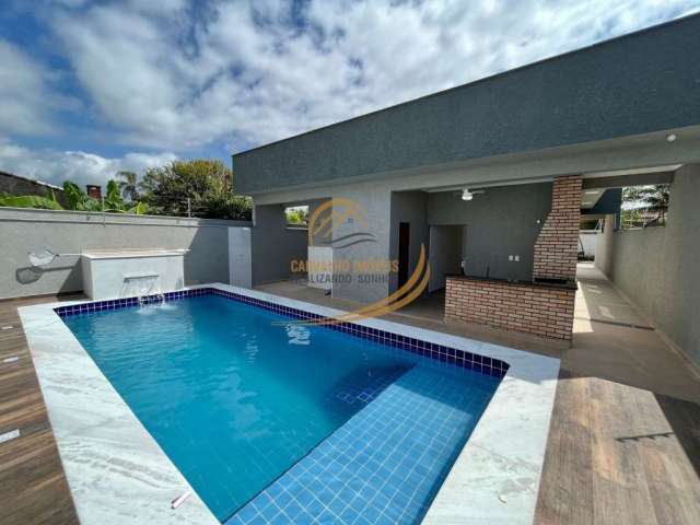 Lindíssima casa 50mts do mar com piscina grande 03 dormitórios em itanhaém!