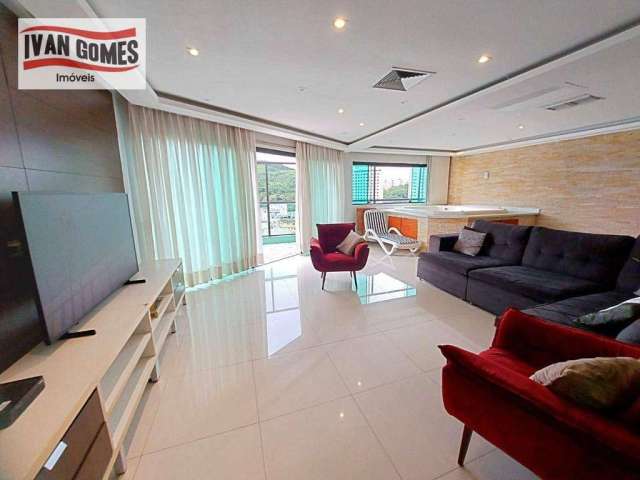 Cobertura com 3 dormitórios à venda, 151 m² por R$ 735.000,00 - Astúrias - Guarujá/SP