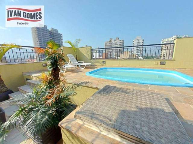 Cobertura duplex com 3 dormitórios à venda, 260 m² por R$ 1.100.000 - Enseada - Guarujá/SP