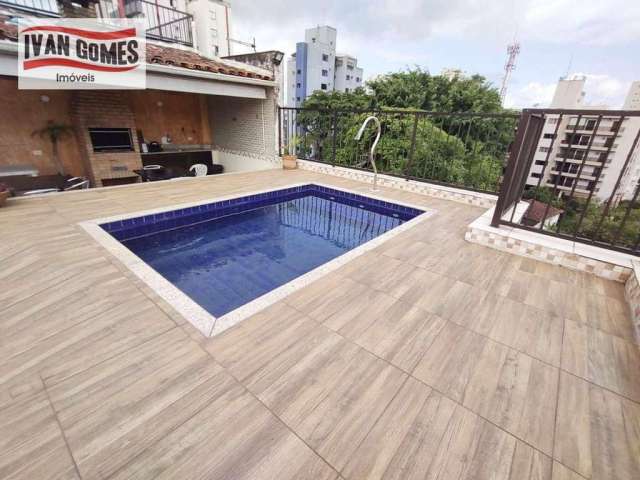 Cobertura com 2 dormitórios à venda, 177 m² por R$ 750.000 - Tombo - Guarujá/SP