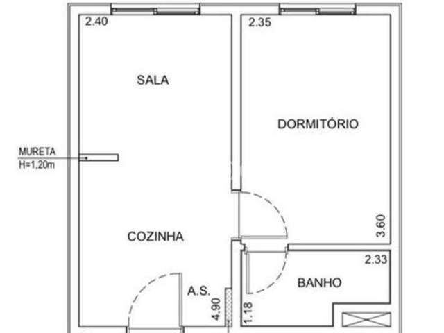 Apartamento com 1 quarto à venda na Rua Luiz Grassmann, 37, Jardim Mirante, São Paulo, 27 m2 por R$ 230.000