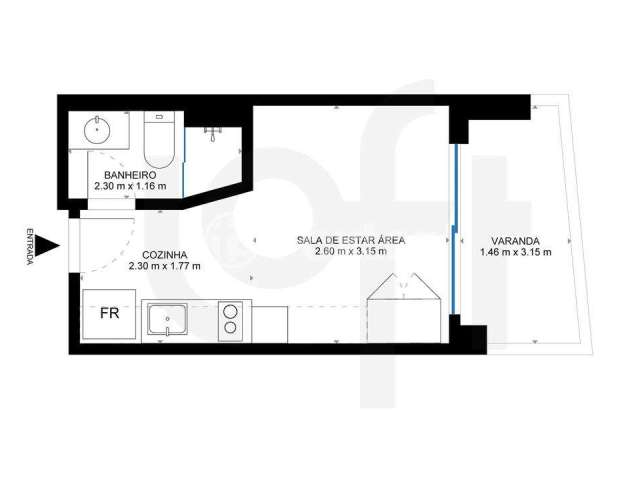 Kitnet / Stúdio à venda na Rua Tabatinguera, 462, Sé, São Paulo, 22 m2 por R$ 239.722