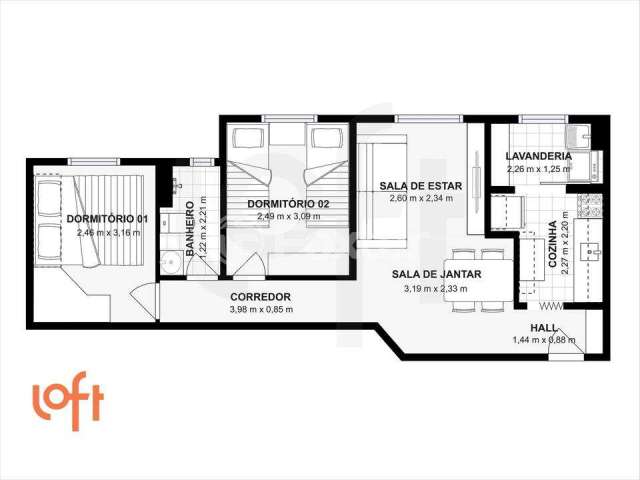 Apartamento com 2 quartos à venda na Rua Alencar Araripe, 1145, Sacomã, São Paulo, 49 m2 por R$ 320.000