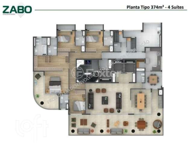 Apartamento com 4 quartos à venda na Rua Tatuí, 106, Jardim Paulista, São Paulo, 374 m2 por R$ 13.000.000