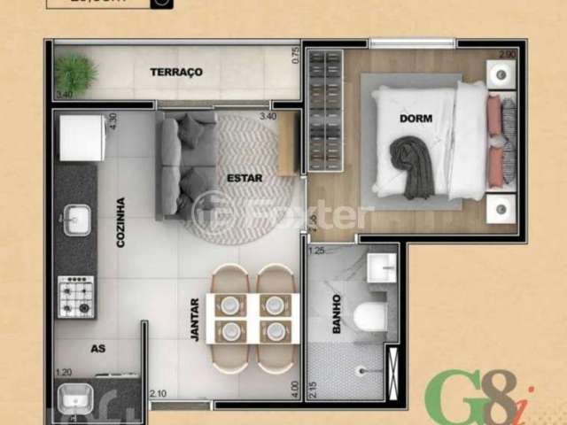 Apartamento com 2 quartos à venda na Rua Maria do Carmo Sene, 84, Vila Paulicéia, São Paulo, 50 m2 por R$ 478.000