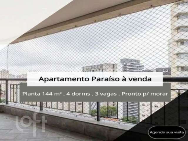 Apartamento com 4 quartos à venda na Rua Doutor Tomás Carvalhal, 826, Paraíso, São Paulo, 144 m2 por R$ 2.800.000