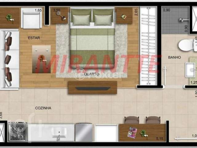 Apartamento com 1 quarto à venda na Rua do Tramway, 84, Tucuruvi, São Paulo, 43 m2 por R$ 480.000