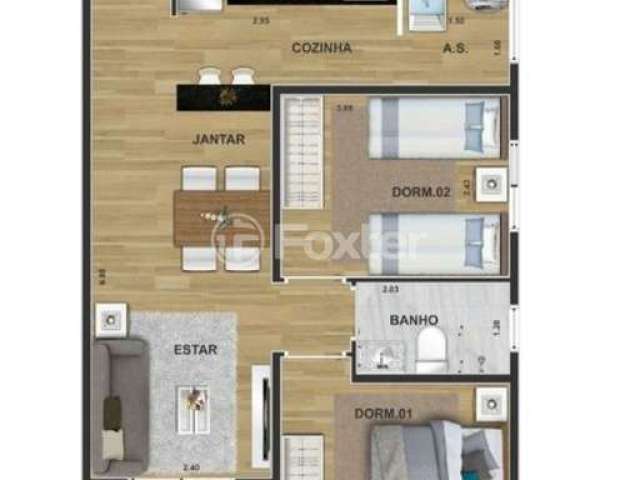 Apartamento com 2 quartos à venda na Rua Sílvio Maia, 453, Vila Silveira, Guarulhos, 47 m2 por R$ 397.688