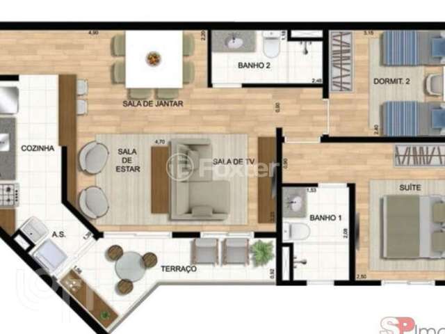 Apartamento com 2 quartos à venda na Rua Ibitirama, 2132, Vila Prudente, São Paulo, 65 m2 por R$ 639.999