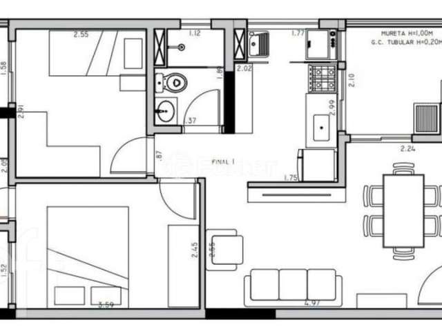 Apartamento com 2 quartos à venda na Rua Doutor Eduardo Monteiro, 109, Jardim Bela Vista, Santo André, 58 m2 por R$ 570.000