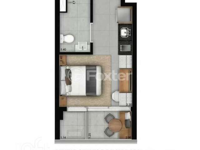 Apartamento com 1 quarto à venda na Rua Artur de Azevedo, 135, Pinheiros, São Paulo, 25 m2 por R$ 605.000