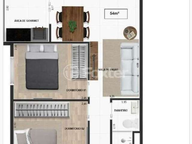 Apartamento com 2 quartos à venda na Rua Santo Afonso, 134, Penha De França, São Paulo, 41 m2 por R$ 284.837