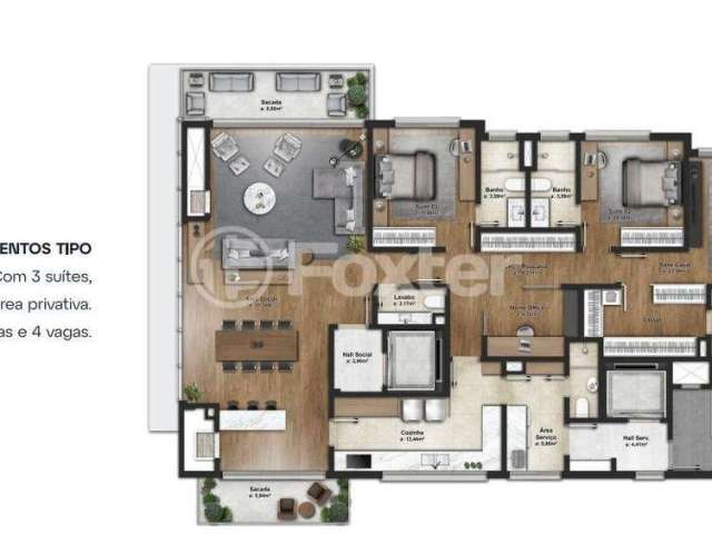 Apartamento com 3 quartos à venda na Rua Marquês do Herval, 475, Moinhos de Vento, Porto Alegre, 202 m2 por R$ 4.655.000