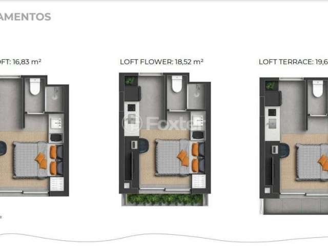 Loft com 1 quarto à venda na Rua Almirante Tamandaré, 150, Floresta, Porto Alegre, 17 m2 por R$ 249.000