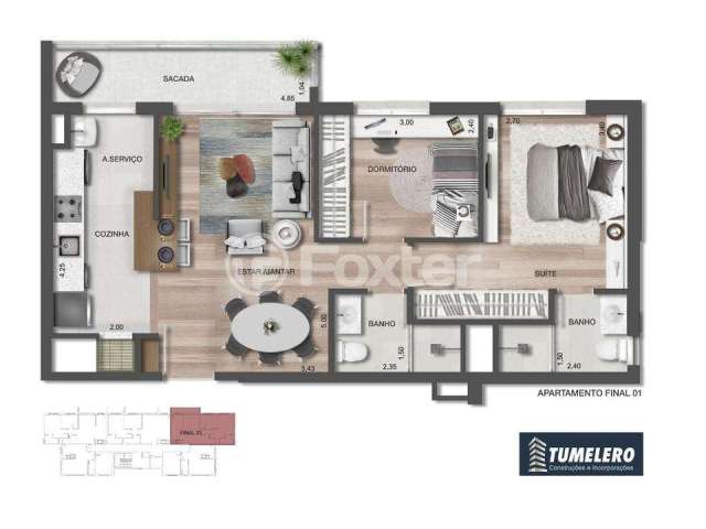 Apartamento com 2 quartos à venda na Rua Dom Diogo de Souza, 751, Cristo Redentor, Porto Alegre, 109 m2 por R$ 689.046