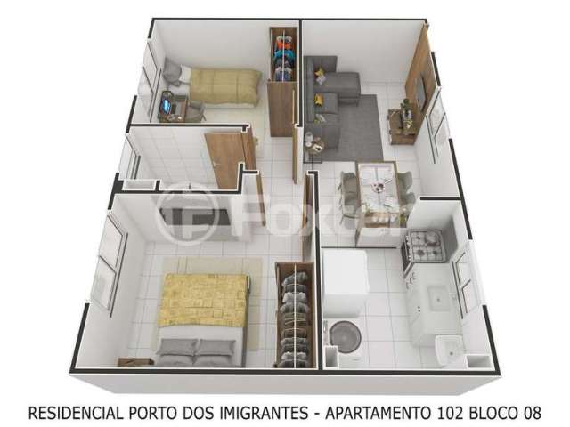 Apartamento com 2 quartos à venda na Avenida Feitoria, 3553, Feitoria, São Leopoldo, 40 m2 por R$ 218.990