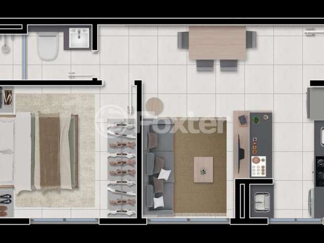 Apartamento com 1 quarto à venda na Rua Dolores Duran, 700, Lomba do Pinheiro, Porto Alegre, 33 m2 por R$ 179.900