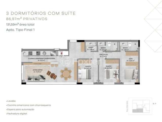 Apartamento com 3 quartos à venda na Rua Marabá, 2678, Centro, Capão da Canoa, 86 m2 por R$ 1.050.000